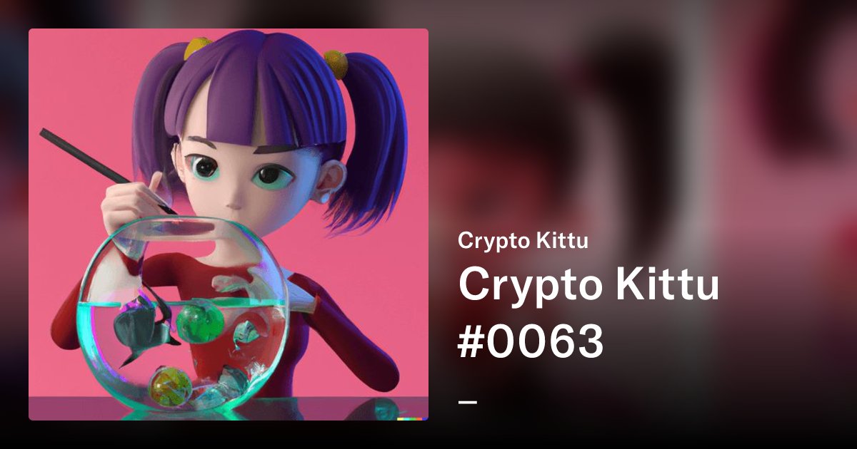 ManuAGI01's tweet card. The Crypto Kittu is a collection unique Crypto Kittu NFTs—3D Unique digital collectibles living on the Polygon blockchain. Inspired but not affiliated with Ape Yacht Club, Doodles & Cool Cats and any...
