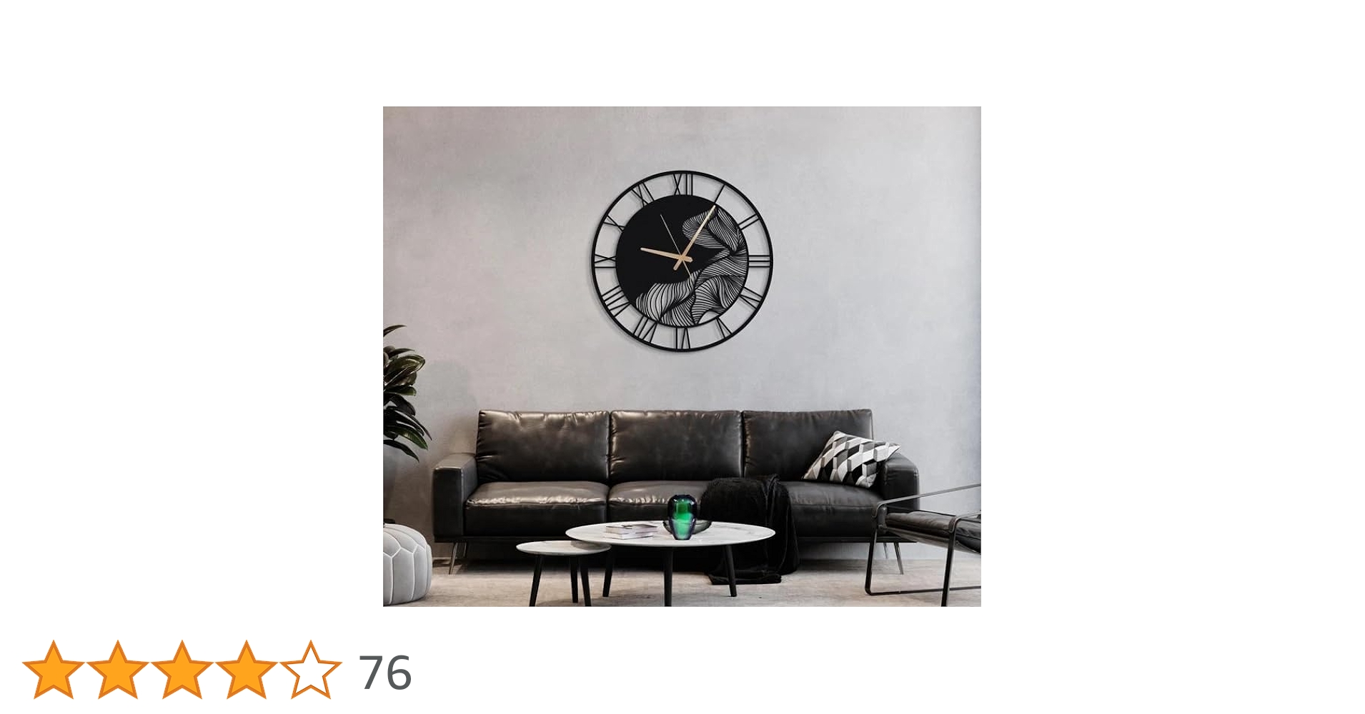 DealsinIND's tweet card. Elevate your home decor with the AVVIC MART Antique Metal Analog Wall Clock. This large, modern wall watch features a striking black finish that adds a touch of sophistication to any room. With its...