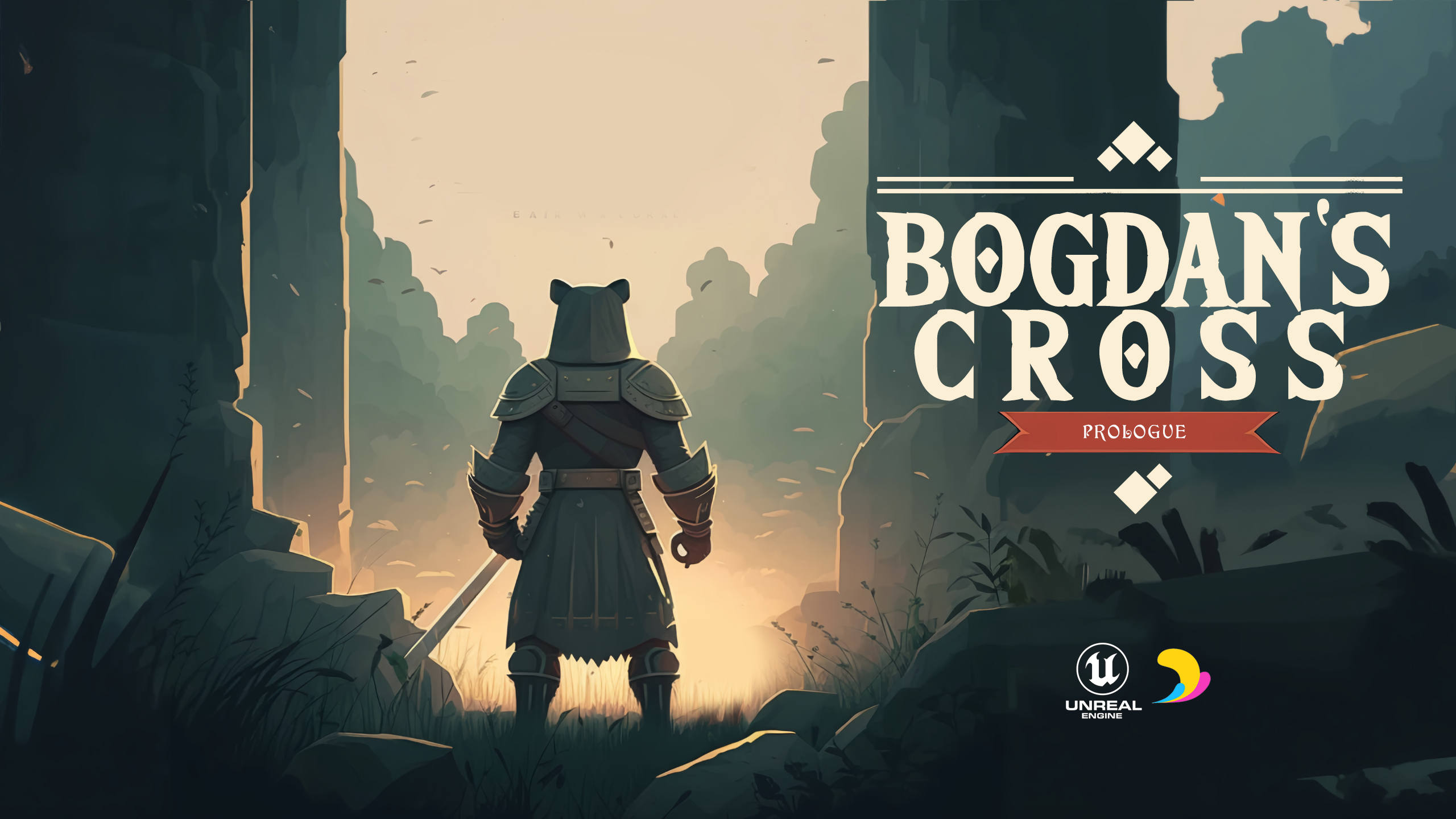 QuillSmoothstep's tweet card. Bogdan's Cross is coming soon to the Epic Games Store. Please check for availability and add to your Wishlist