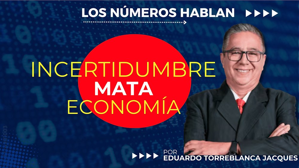 LaRuedaDelPoder's tweet card. Eduardo Torreblanca Jaques El año 2026 será muy complicado  para México. Se demostrará claramente que la INCERTIDUMBRE representa un veneno letal para la actividad económica. La Presidente de México...