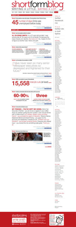 shortformblog's tweet card. It took a while to recover this, but this is roughly what ShortFormBlog version 1.0 looked like around launch, when it was a WordPress site.