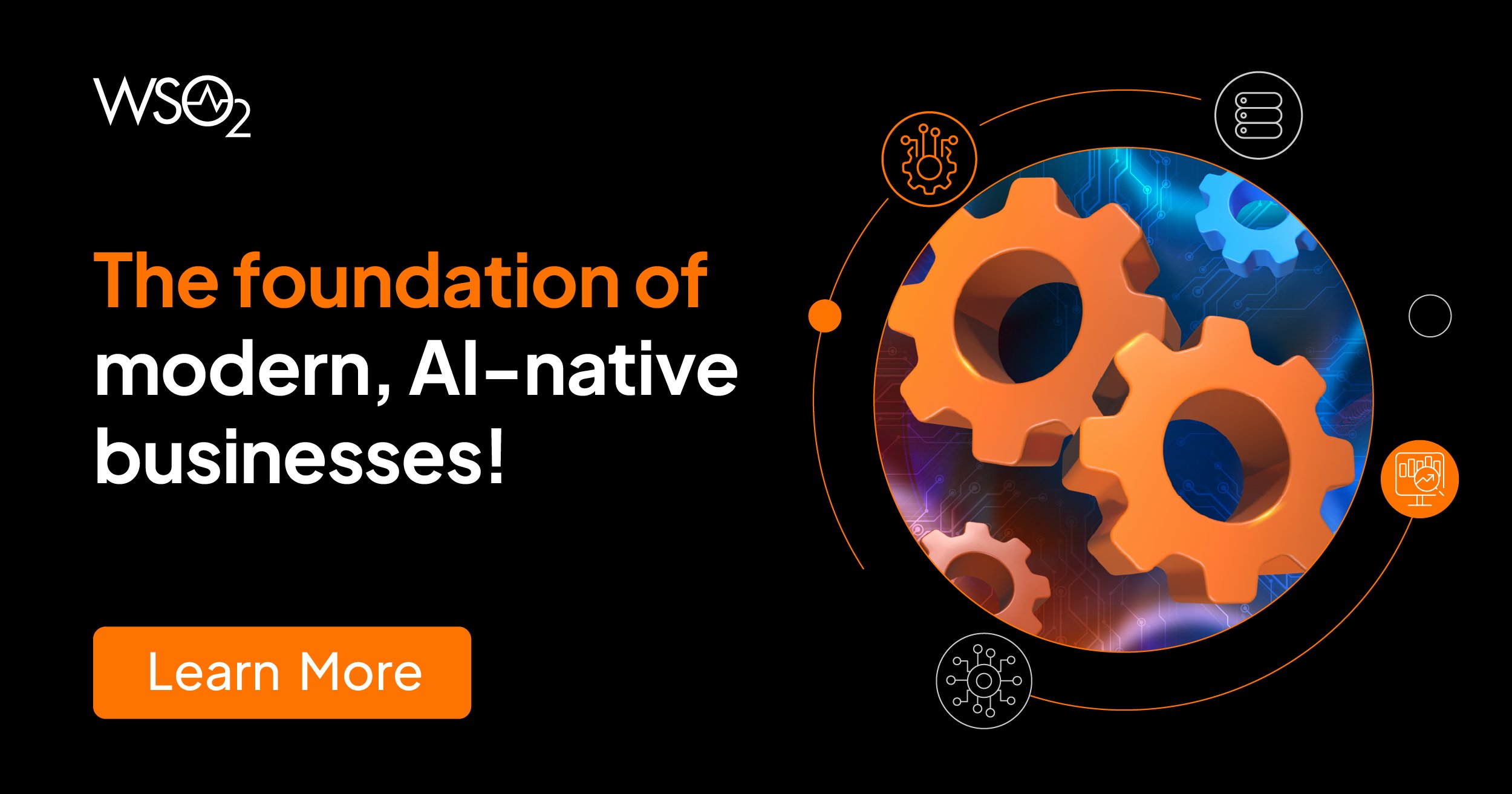 wso2's tweet card. In today's complex business landscape, integration plays a crucial part in connecting distributed applications, systems, databases, events, and AI services. It ensures data consistency, automates...