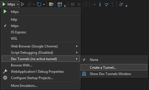 mikeirvingweb's tweet card. Visual Studio Dev Tunnels can be a great way of sharing and debugging pre-published Web Applications and APIs.