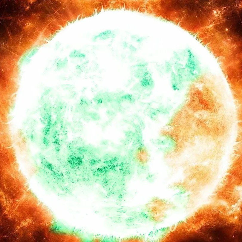 Galactic_Lab's tweet card. 💬 0  🔁 0  ❤️ 0 · Emerald birth and end. ~ This collection contains alternative options for the sun, how they might look. ~ ~ ~ ~ ~ ~ ~ ~ ~ ~ ~ ~ ~ #opensea #openseanft #spaceart #planetart #planet…