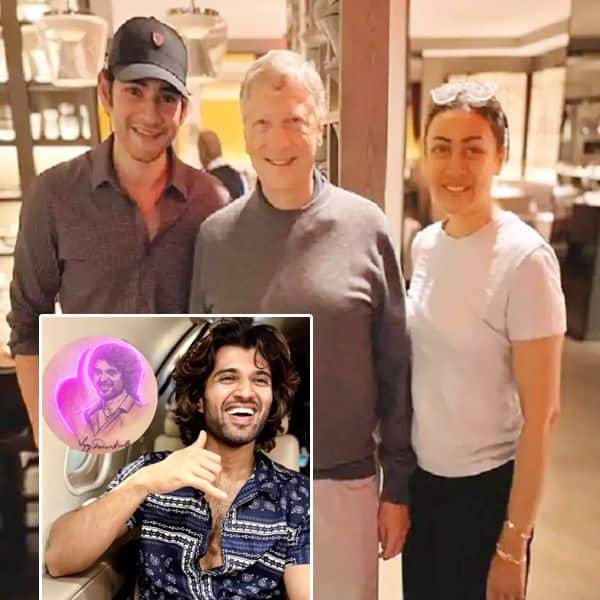bollywood_life's tweet card. Vijay Deverakondas fan gets his portrait inked on her back, Bill Gates becomes a Mahesh Babu fan, Wrestler Sanga does the iconic Allu Arjun gesture, and more; here are all the trending South news...
