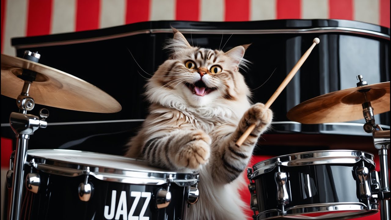 pussycats1964s's tweet card. 🔴🐱🎷Improve Your Concentration with This Instrumental Music Stream...