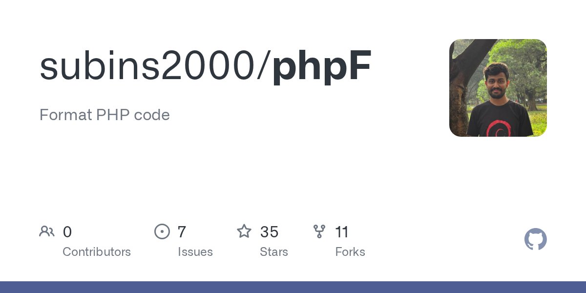 _Programacion's tweet card. Format PHP code. Contribute to subins2000/phpF development by creating an account on GitHub.