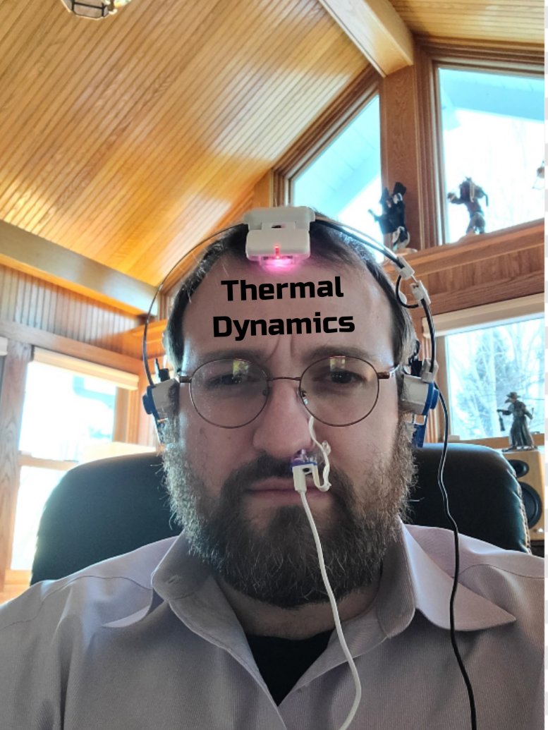 davidzmorris's tweet card. Thermal dynamics is a real science 😂😂😂