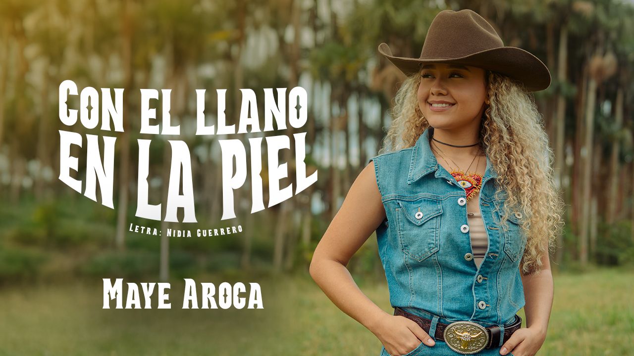 LaPoderosaFMM's tweet card. La música llanera tiene una nueva obra maestra que ya está sonando en todas las plataformas musicales: «Con el Llano en la piel», el más reciente sencillo de la artista colombiana Maye Aroca, quien...