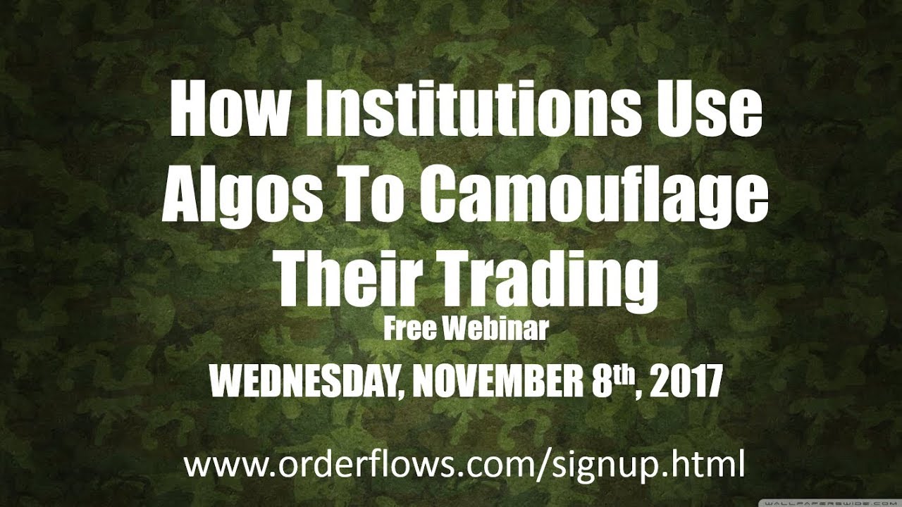 orderflowsmike's tweet card. How Institutions Use Algos To Camouflage Their Trading Orderflow...