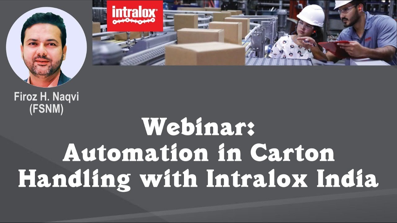 BeveragesFood's tweet card. Webinar: Automation in Carton Handling with Intralox | FSNM | Firoz H...