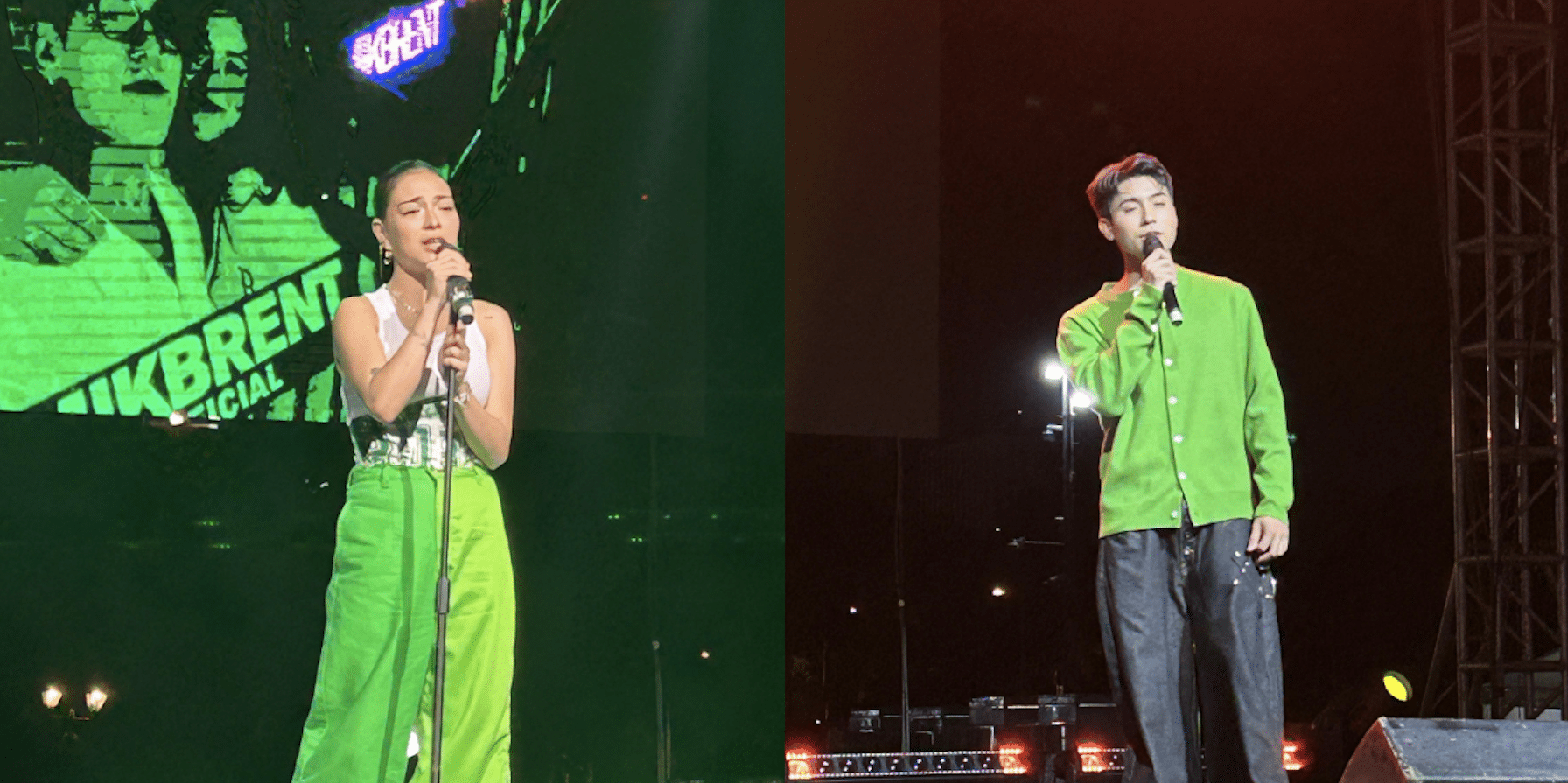 inquirerdotnet's tweet card. Mika Salamanca and Brent Manalo drew loud cheers from fans as they performed onstage during a supermarket chain's Hakot Relay Run event.