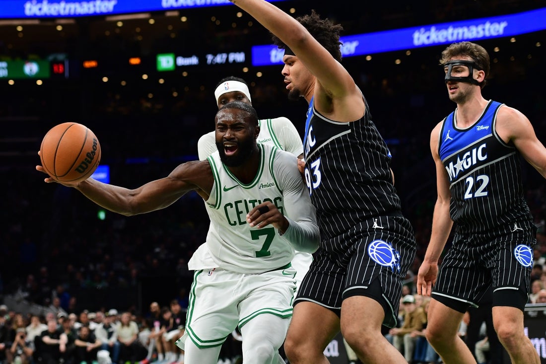 FieldLevelMedia's tweet card. Jaylen Brown collected 35 points and the Boston Celtics avoided back-to-back home losses by beating the short-handed Orlando Magic 138-129 on Sunday night. Boston, which lost to Brooklyn at home...
