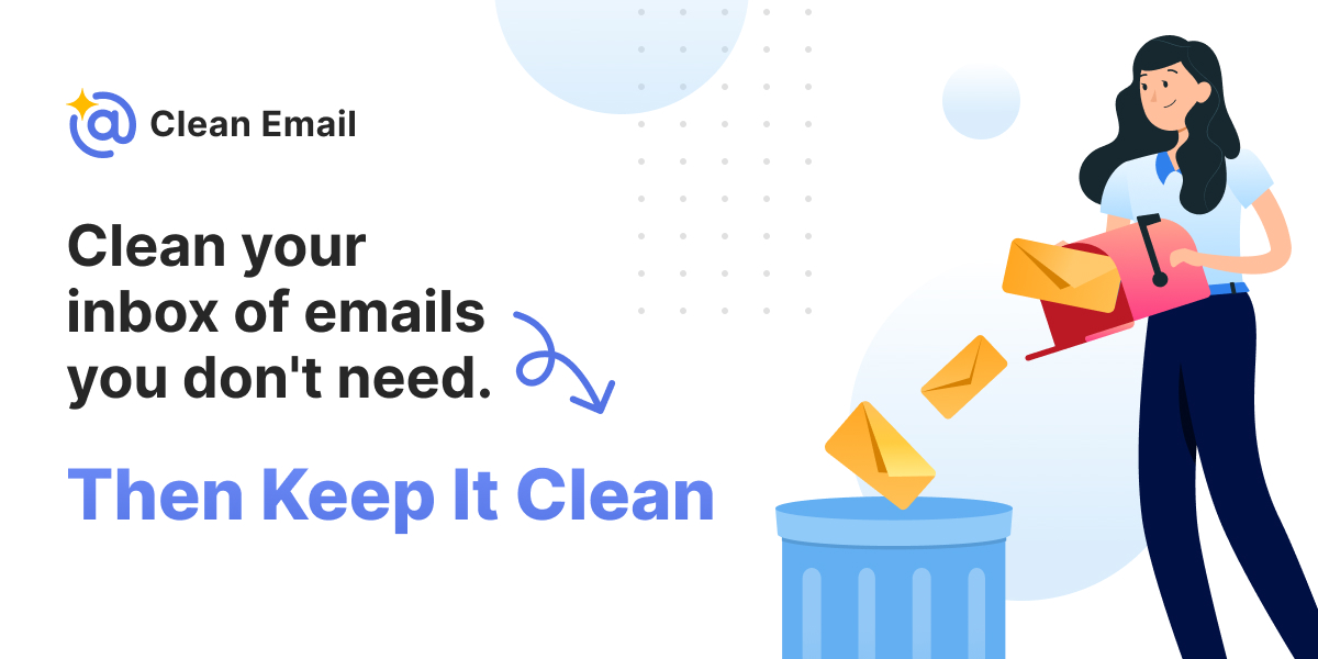 home_work_biz's tweet card. Clean and organize your messy mailbox with a bulk email cleaner app - Clean Email. Choose your email provider to start cleaning.