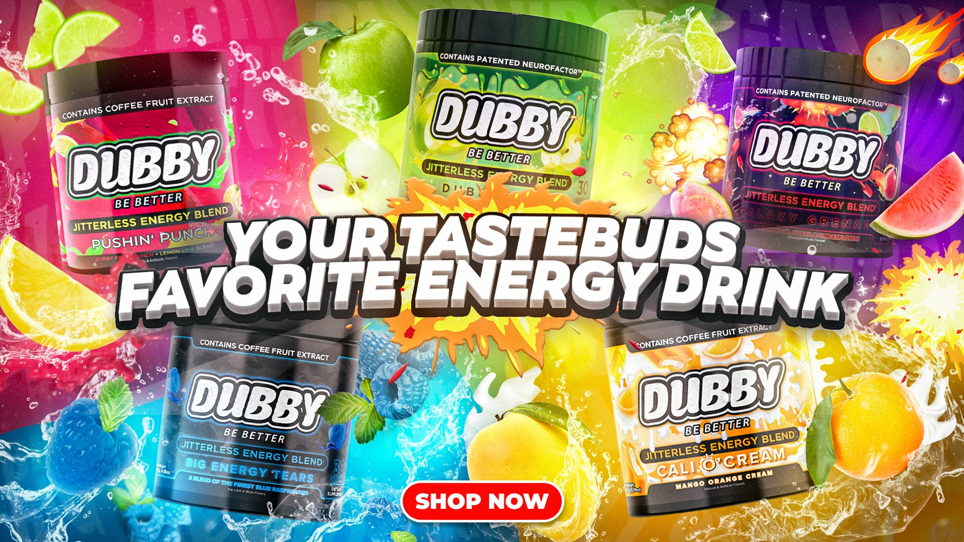 Tyronetoad_YT's tweet card. Dubby Energy makes focus energy drinks that your taste buds love! With no sugar and no artificial colors or dyes, our formula packs a smooth focus with no jitters or crash. Try one of our 10+ flavors...