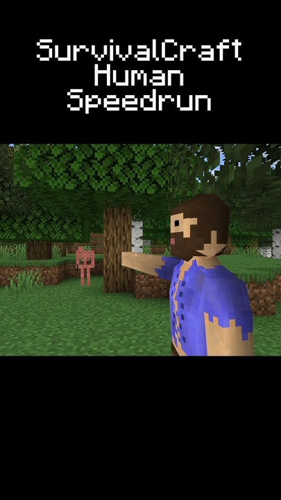 JoaoCraft24XD's tweet card. Survivalcraft Human Speedrun #minecraft