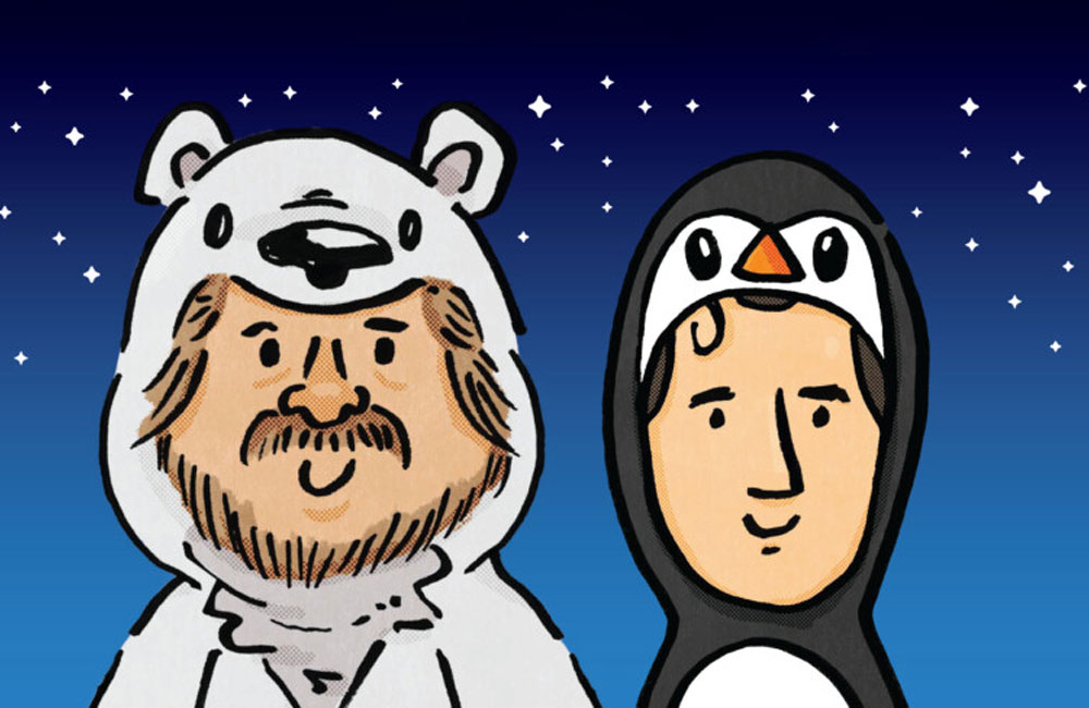 casiokeyboard's tweet card. Polar Bear & Penguin, a charming play for young audiences written and performed by John Currivan & Paul Curley.