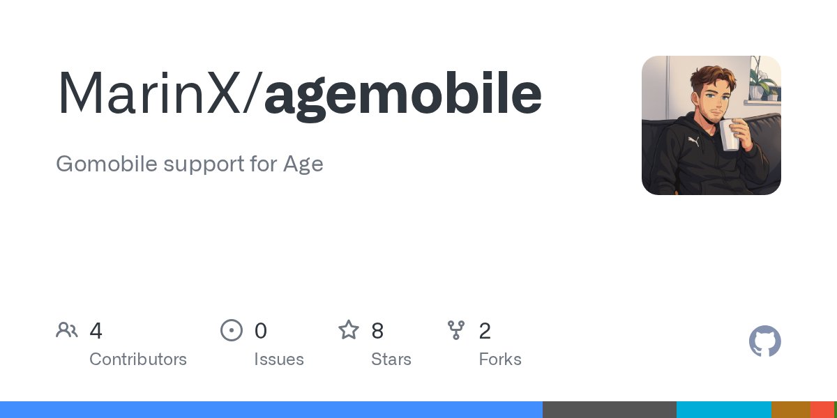 marin02basic's tweet card. Gomobile support for Age. Contribute to MarinX/agemobile development by creating an account on GitHub.