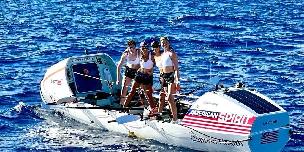 POPSUGARWell's tweet card. Lat 35 now holds the women's world record for the Great Pacific Race.