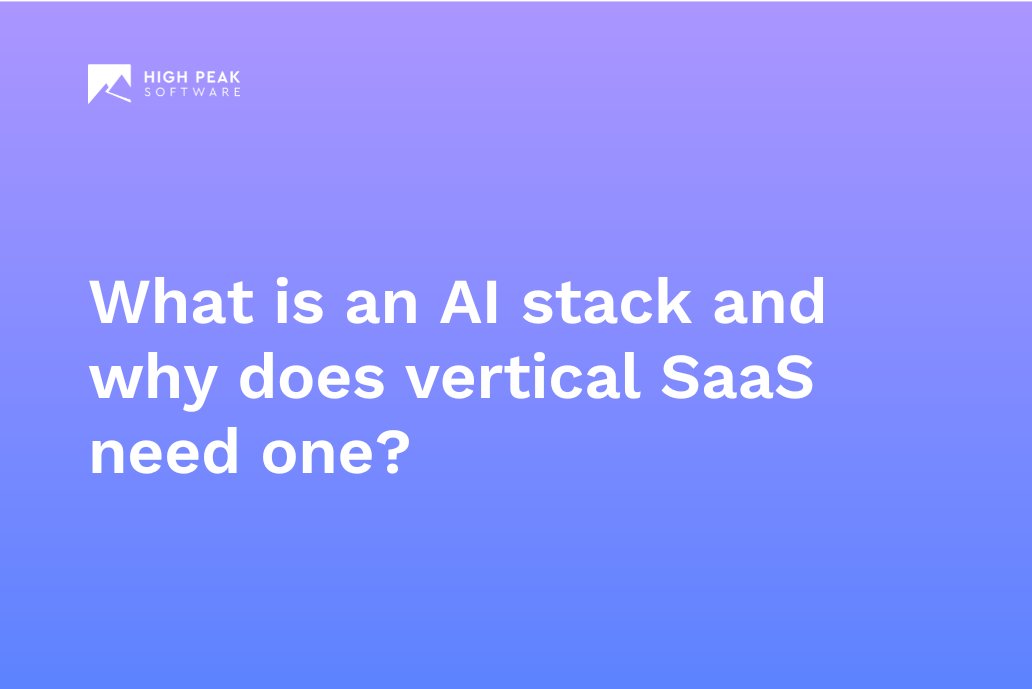 highpeaksw's tweet card. Discover why vertical SaaS needs a custom AI stack. High Peak builds and ships full AI software stacks—built on real products, not demos. See how.