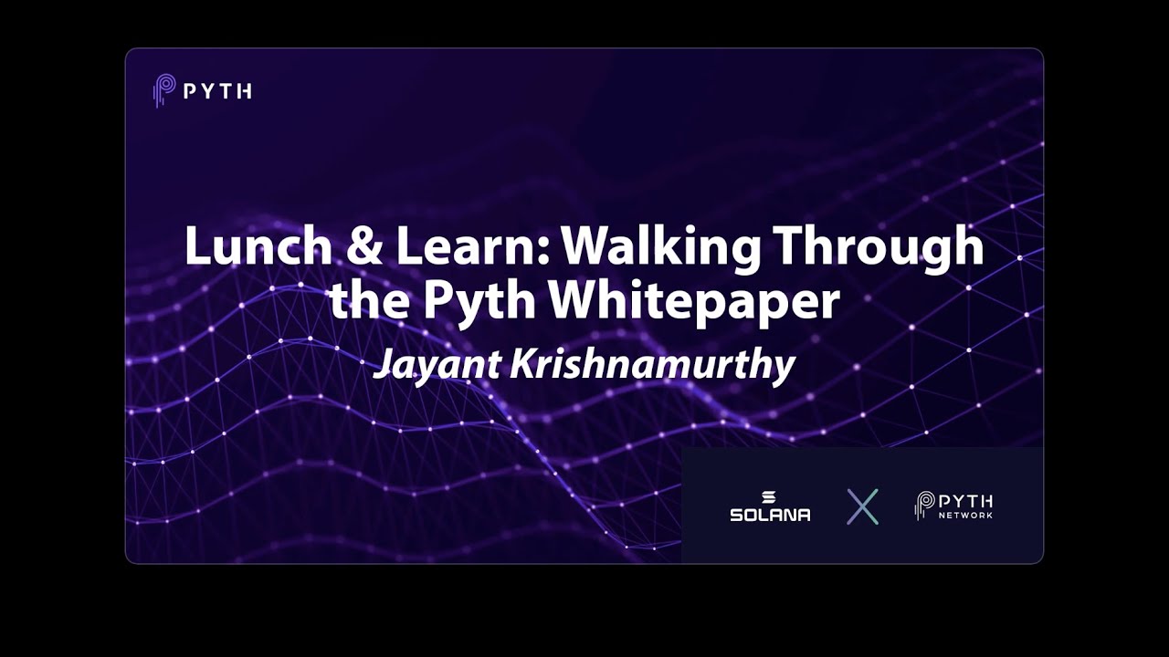 PythNetwork's tweet card. Pyth Workshop - Day 2 - Walking Through the Pyth Whitepaper