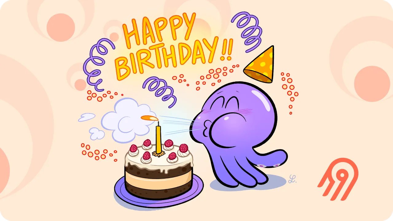 JeanLafleur's tweet card. Airbyte's First Anniversary - Reflecting on a year of open-source data integration innovation.