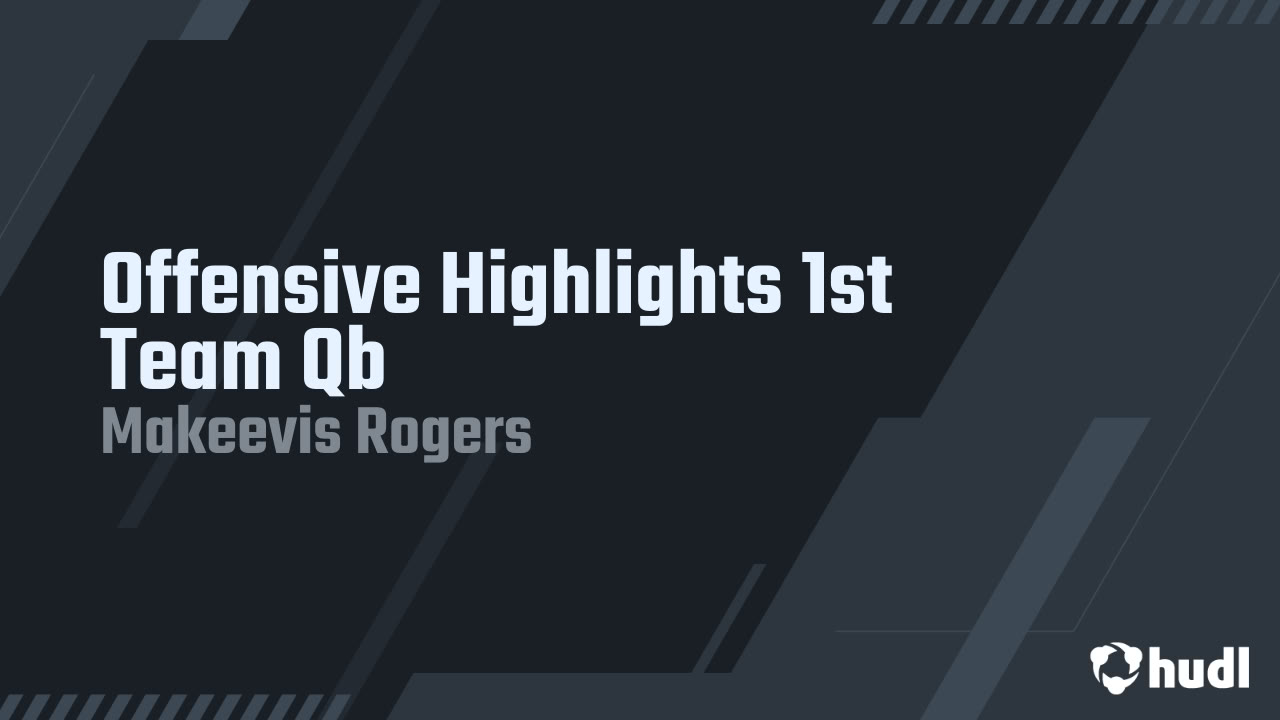 Keevi2timez's tweet card. Offensive Highlights 1st Team Qb