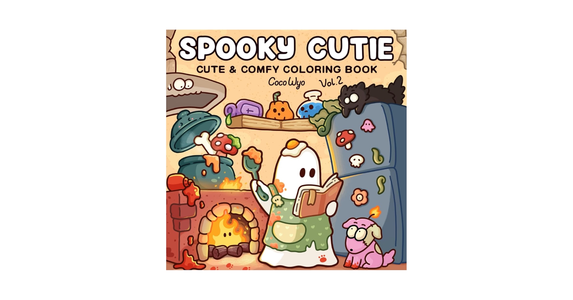 BetterMeBot's tweet card. Spooky Cutie: Vol. 2 Coloring Book for Adults and Teens Featuring Lovely Creepy Creatures in Cozy...