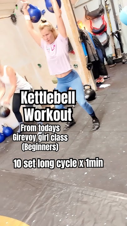 SamiHyyppa's tweet card. Kettlebell workout⚔️from todays beginner class Girevoy girls