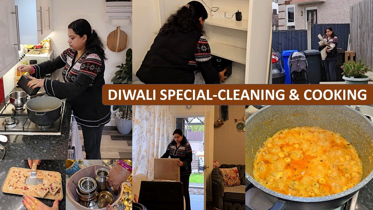 DeepsAIOChannel's tweet card. Diwali Mode - Cleaning, Decluttering, Organizing & Special Cooking |...