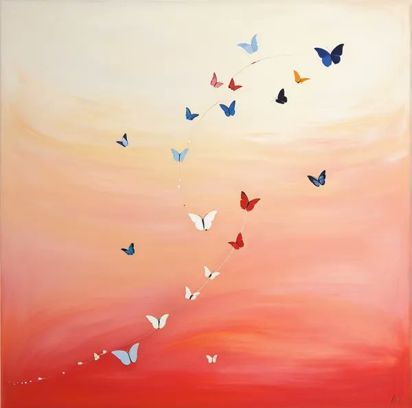 VisualStarseed's tweet card. Butterfly effect by Surabhi Singhi was submitted to the NO BAD ART Open Call on @thehugxyz. Visit HUG to vote for their artwork and help them get curated 🎨