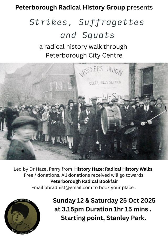 AnarComNet's tweet card. From our comrades at Peterborough Bookfair