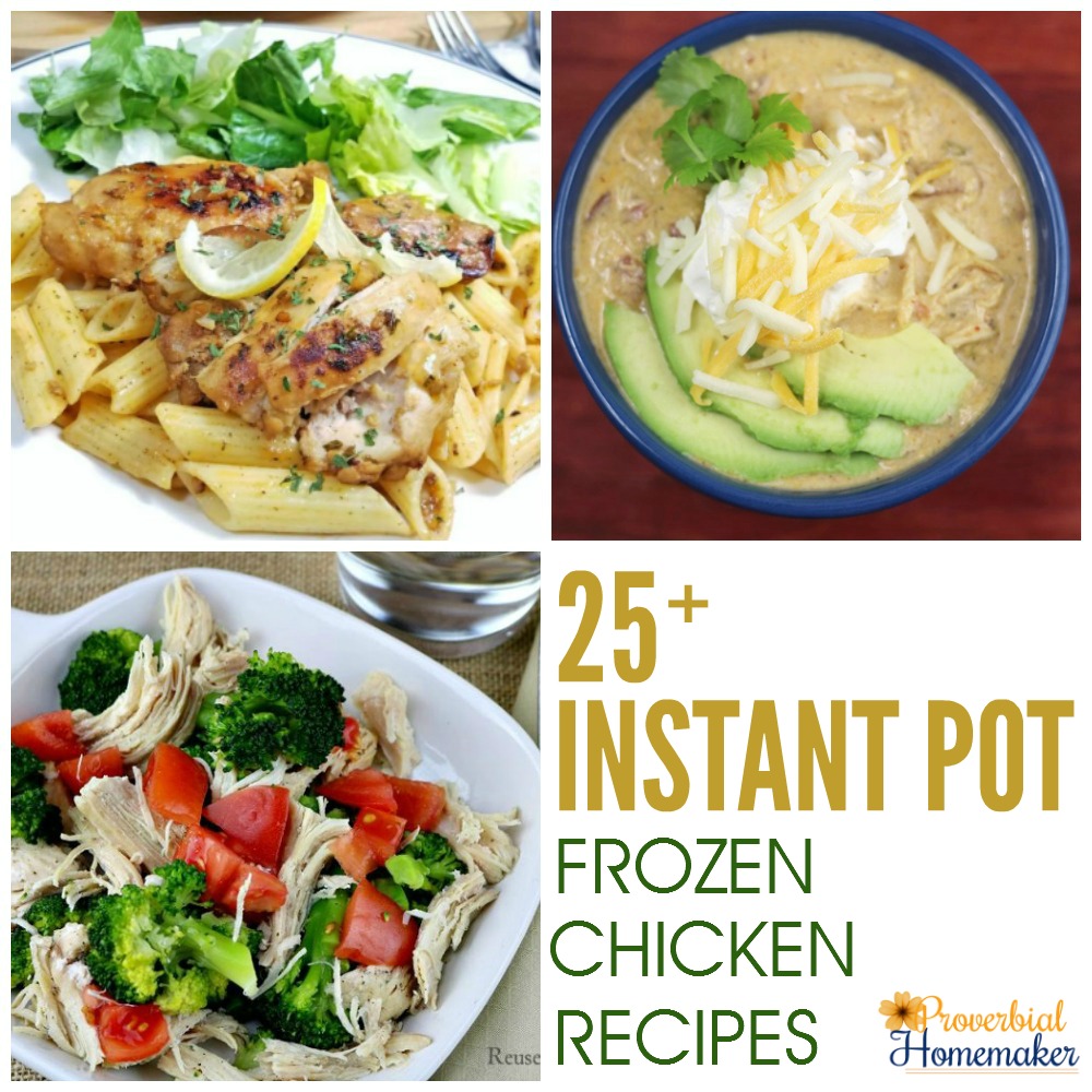 ForTheirFuture's tweet card. You will just LOVE this roundup of 25 Instant Pot Frozen Chicken Recipes! Perfect for the busy night and last-minute meals.