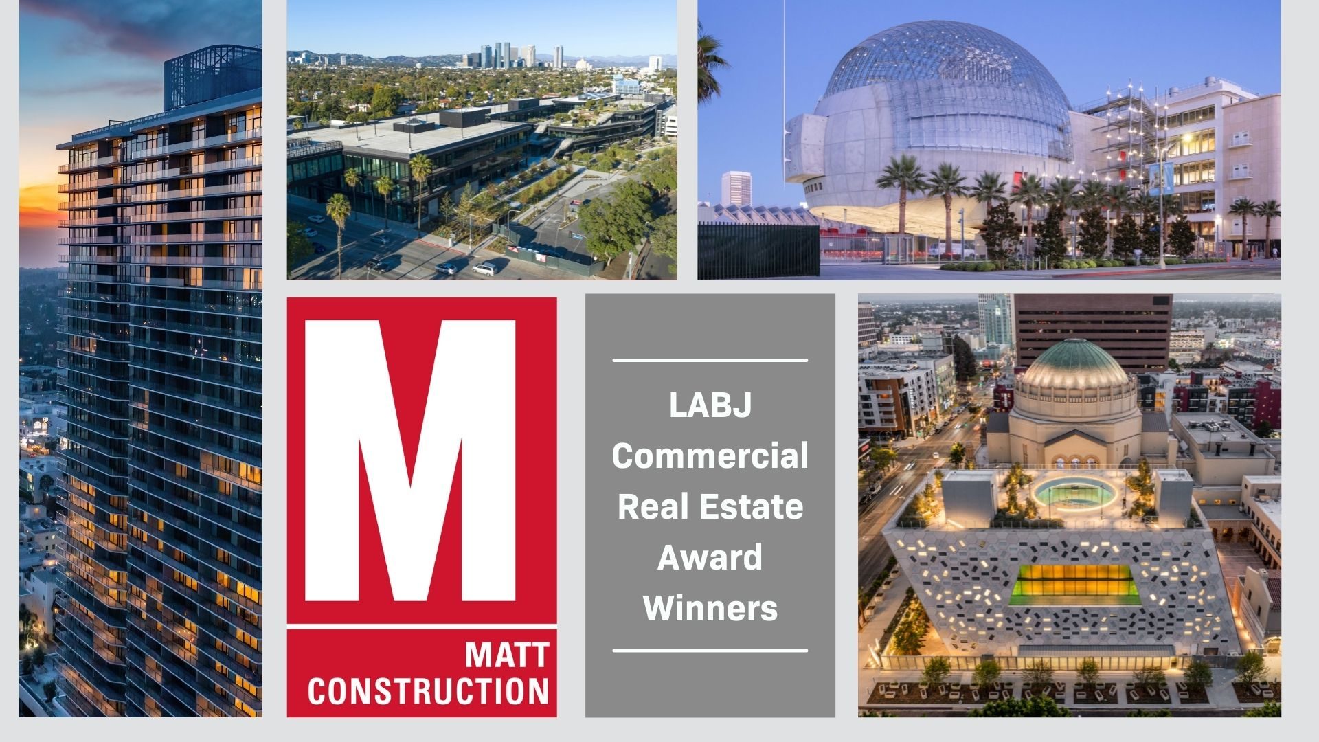 MATTconstructCA's tweet card. MATT Construction and partners garner high honors at 27th annual Los Angeles Business Journal Commercial Real Estate Awards