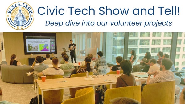 mikewolfd's tweet card. [Civic Tech DC](https://civictechdc.org/) Project Show and Tell at [Virtru](https://www.virtru.com/)! (Previously scheduled for Jan 8) In our Project Show and Tell, projec