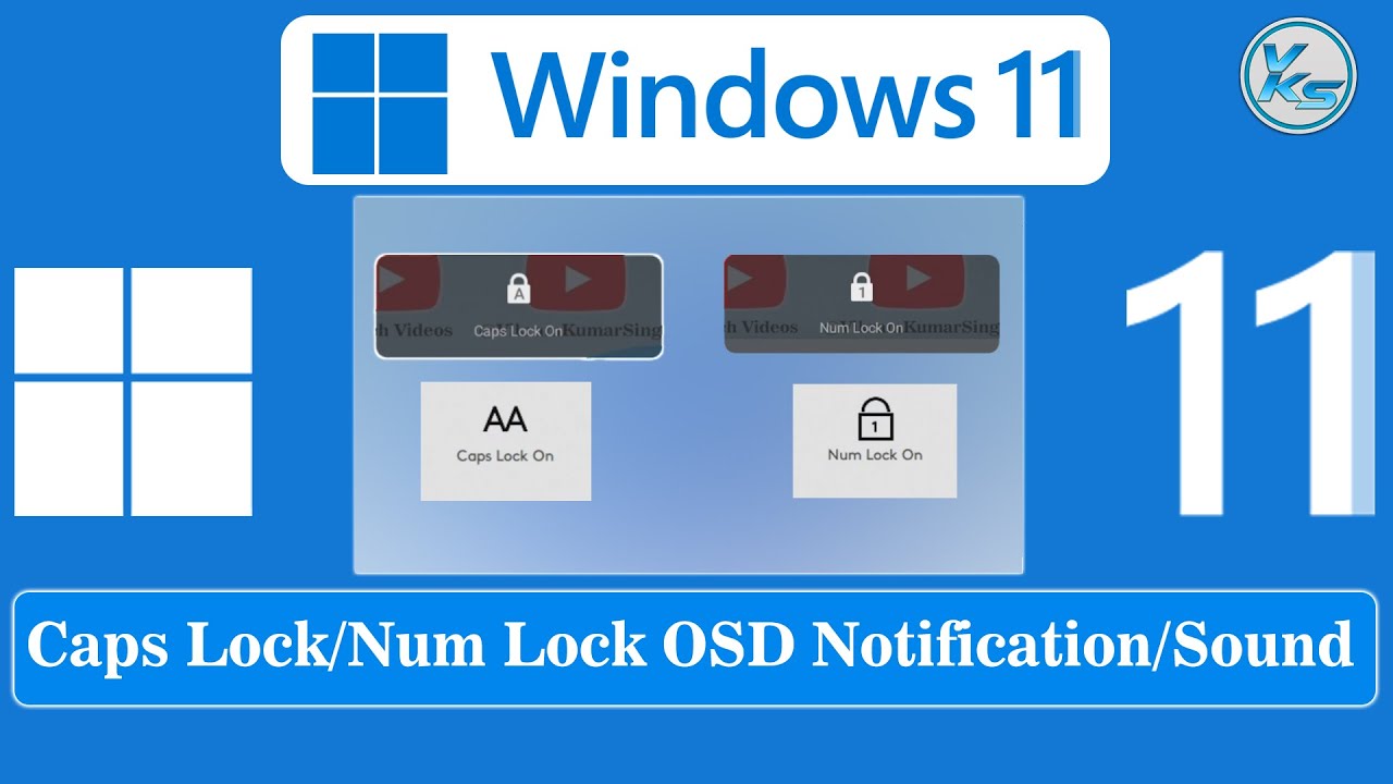 vksytc's tweet card. ✅ How To Disable/Enable Caps Lock/Num Lock OSD Notification/Sound On...