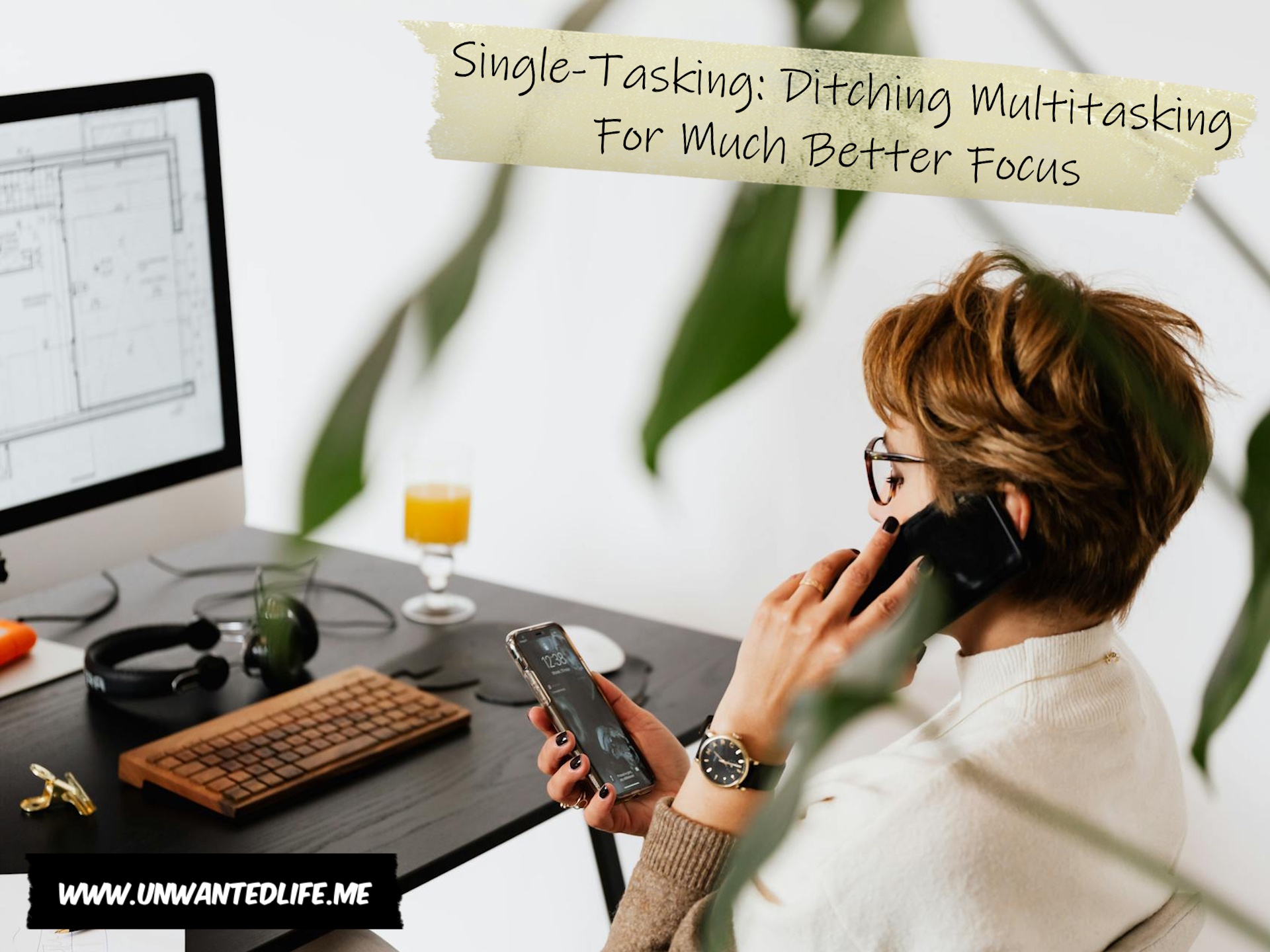 UnwantedLife_Me's tweet card. We're so used to multitasking that we've forgotten how it's not that great for us. In comes single-tasking, and why we should consider it