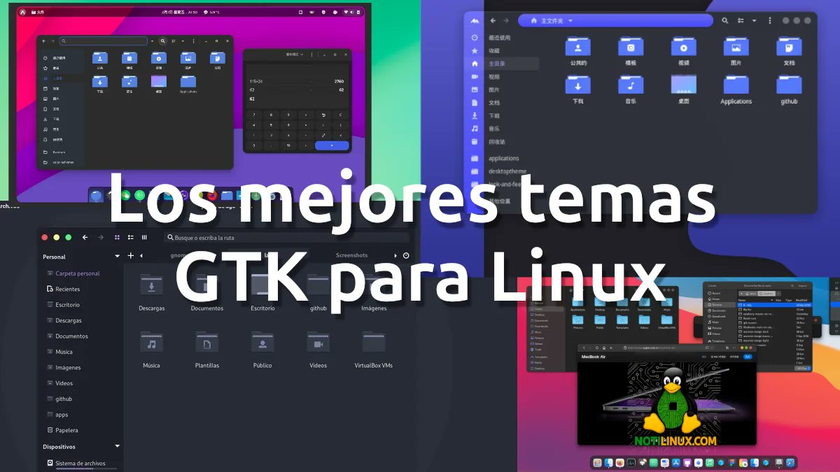 jccall80's tweet card. Descubre los mejores temas GTK para Linux que transformarán tu entorno de escritorio. Moderniza tu sistema con estas opciones ligeras y personalizables.