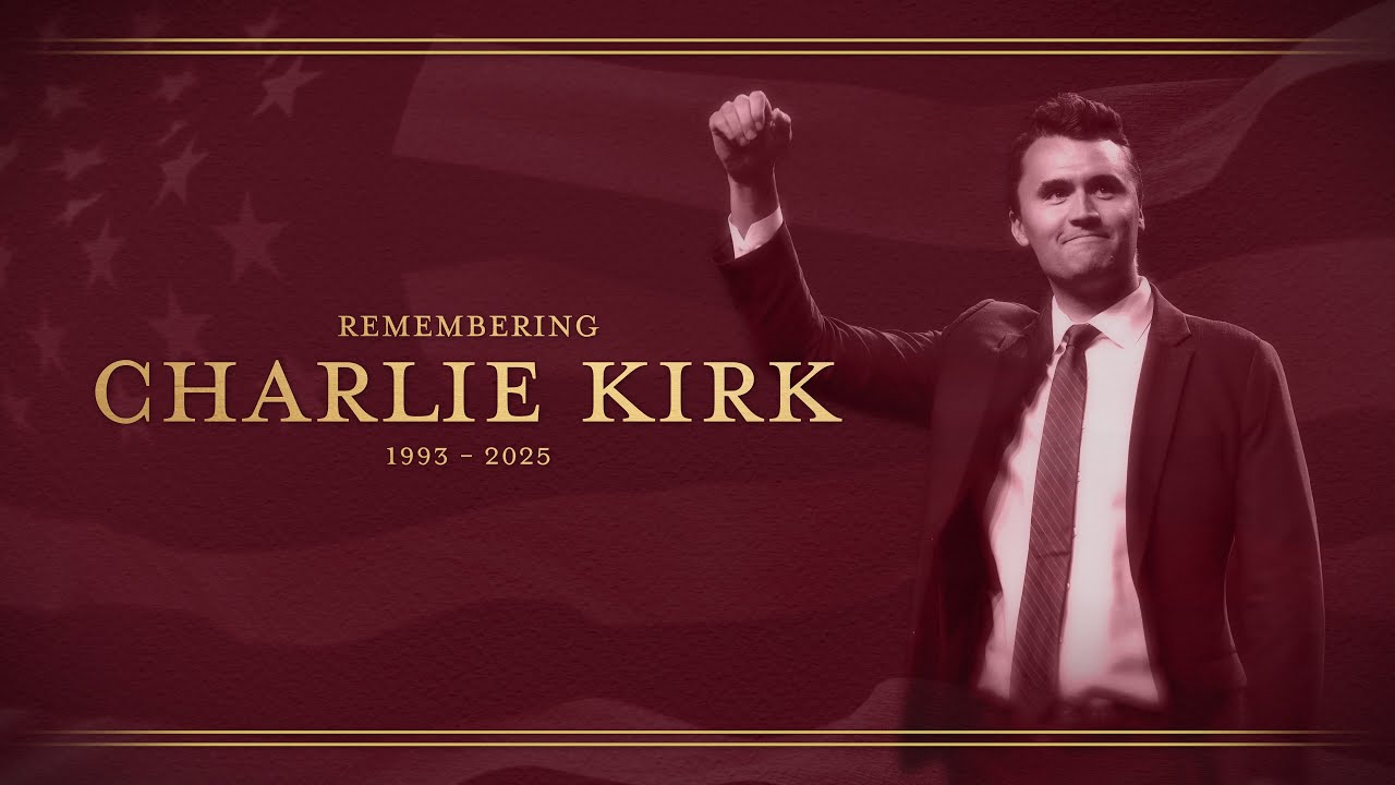 redeemedSinner_'s tweet card. Building a Legacy - Remembering Charlie Kirk - Memorial from State...