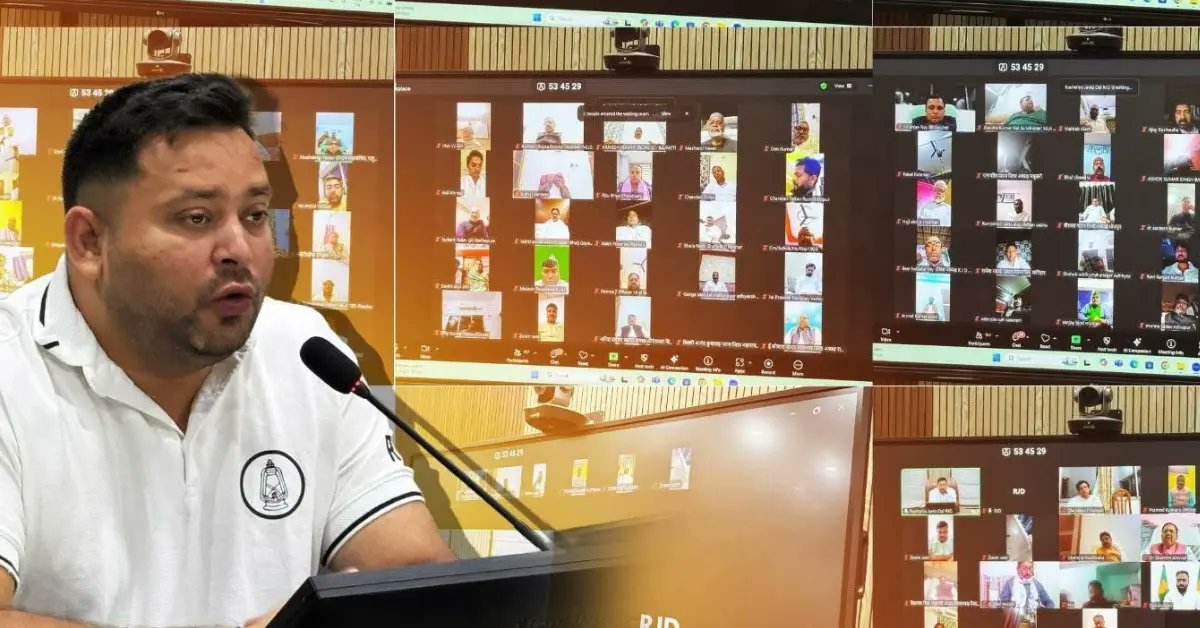 SmartKhabari's tweet card. राघोपुर विधानसभा चुनाव परिणाम 2025 में तेजस्वी यादव ने तीसरी बार जीत दर्ज की। आरजेडी उम्मीदवार को 14,532 वोटों से बढ़त, पिछले चुनावों से तुलना और यादव बहुल क्षेत्र की राजनीति पर नजर। बिहार चुनाव की...