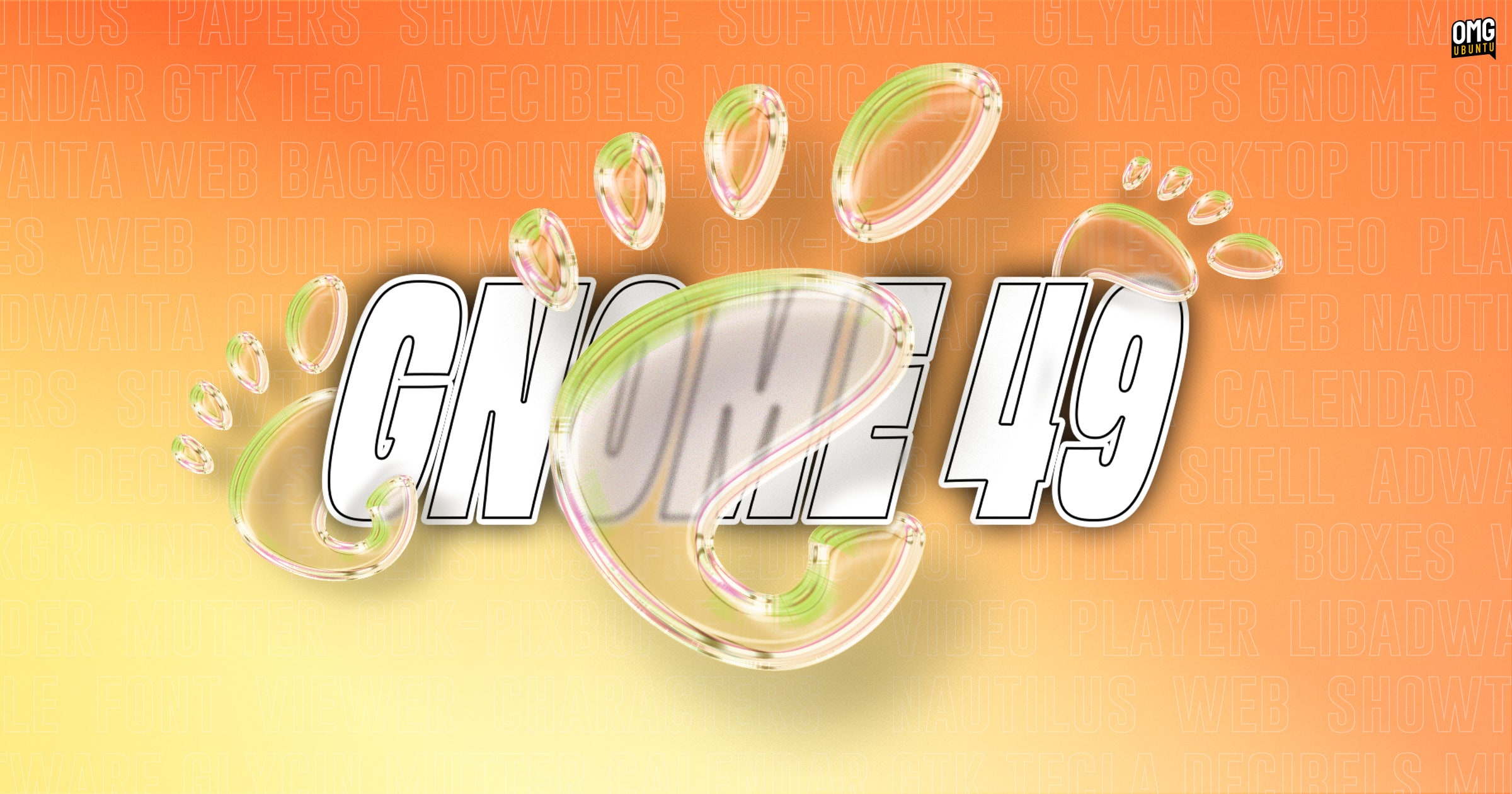 omgubuntu's tweet card. GNOME 49 brings new apps, lock screen media controls, multi-monitor brightness controls, file manager changes and fractional scaling improvements.