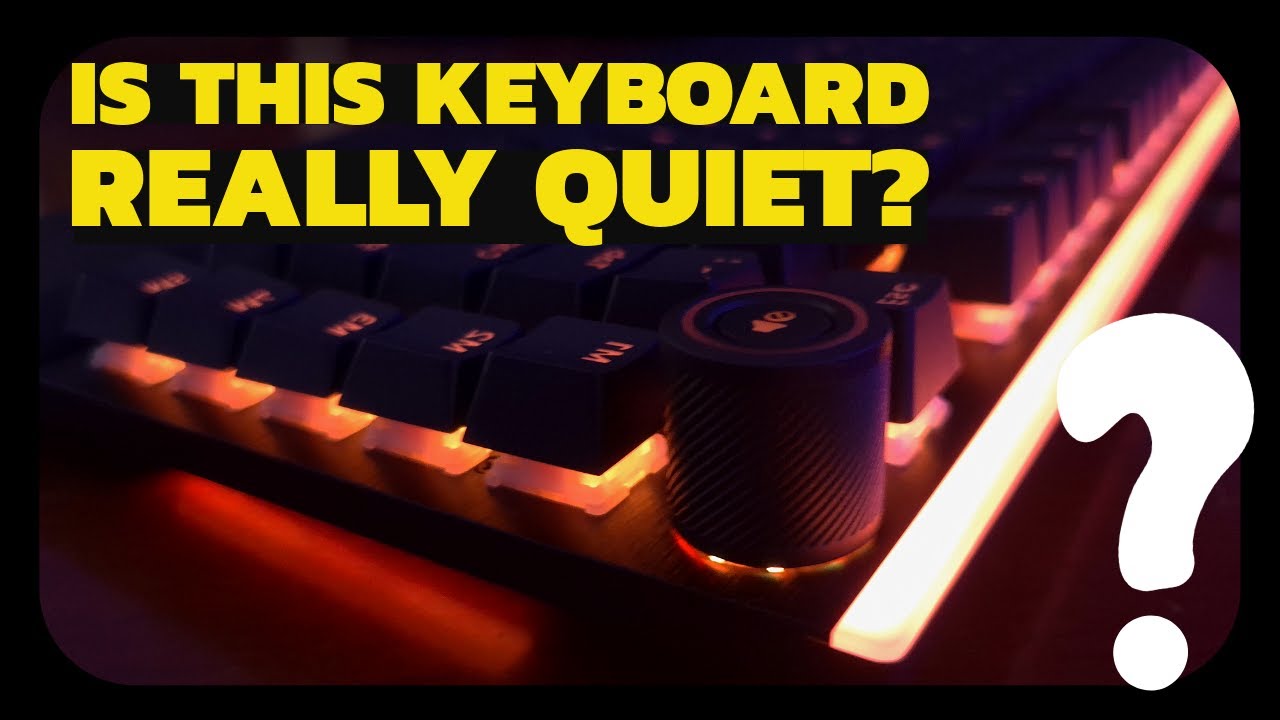 TechLab_UK's tweet card. Bequiet Light Mount: Is This Keyboard Really Quiet? (Cherry MX Orange...