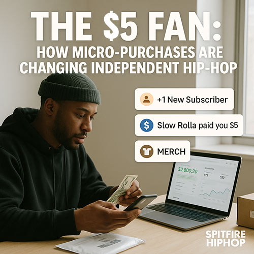 SpitFireHipHop's tweet card. FacebookShare on XLinkedInRedditCopy Link Streaming pays pennies, but fans pay power. In 2025, micro-purchases are reshaping independent Hip-Hop. A small group of committed supporters spending $5 per...