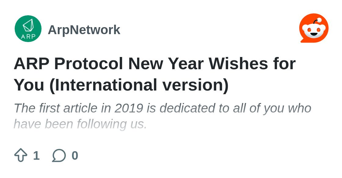 arp_network's tweet card. Explore this post and more from ArpNetwork's profile