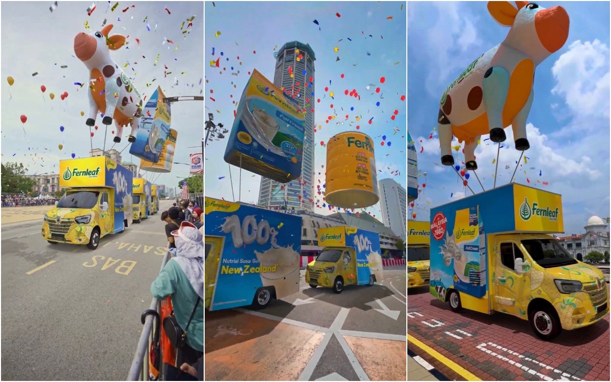 ohtweet's tweet card. Biasanya bila sebut sambutan Hari Kebangsaan, kita bayangkan pancaragam, pasukan beruniform, dan Jalur Gemilang berkibar megah. Tapi tahun ni, ada sesuatu yang lain macam buat orang terkejut, Trak...