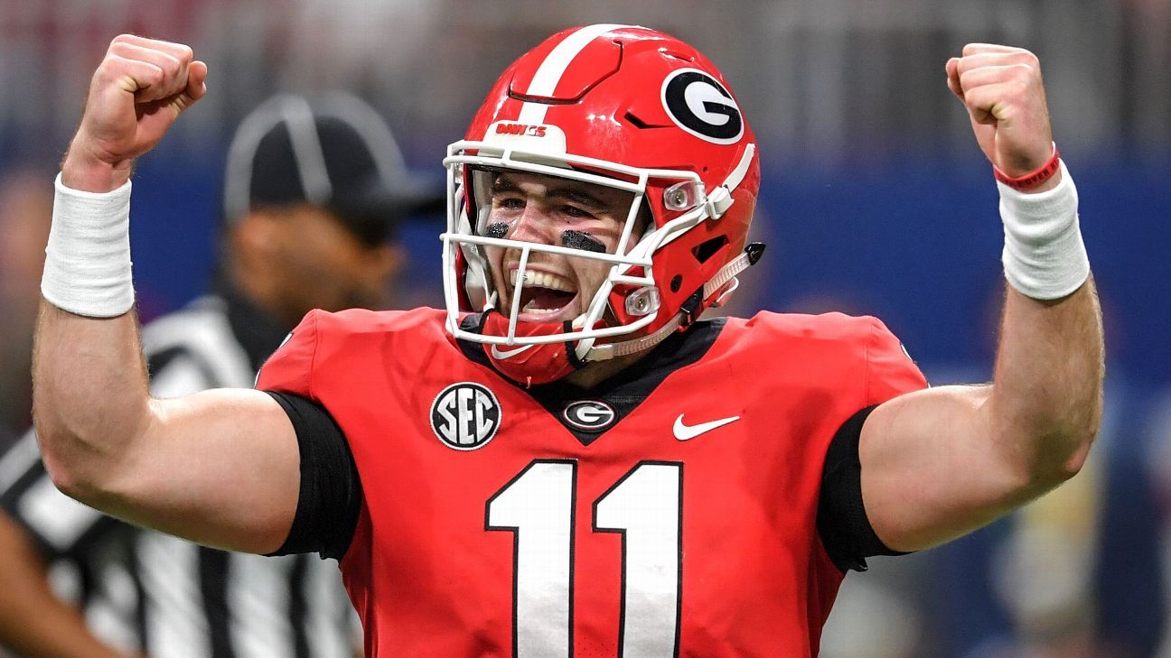 ESPN_BillC's tweet card. The Bulldogs dominant performance over Arkansas State was just enough to edge them past Clemson.