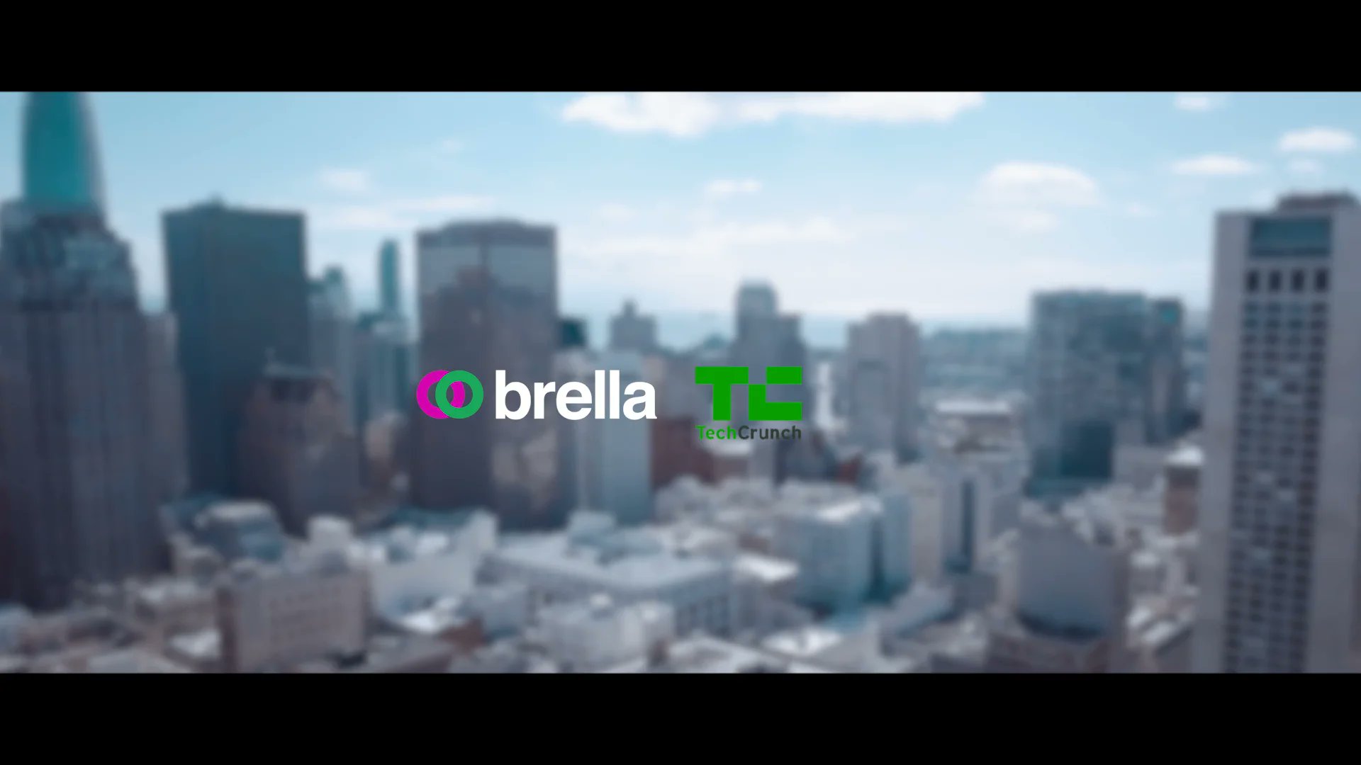 TeCommRo's tweet card. Brella @ TechCrunch Disrupt