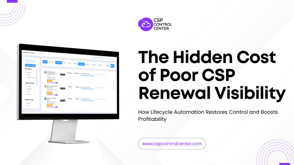 cspctrlcenter's tweet card. Discover how poor CSP renewal visibility drains profits and how lifecycle automation restores control, improves renewals, and drives sustainable growth.