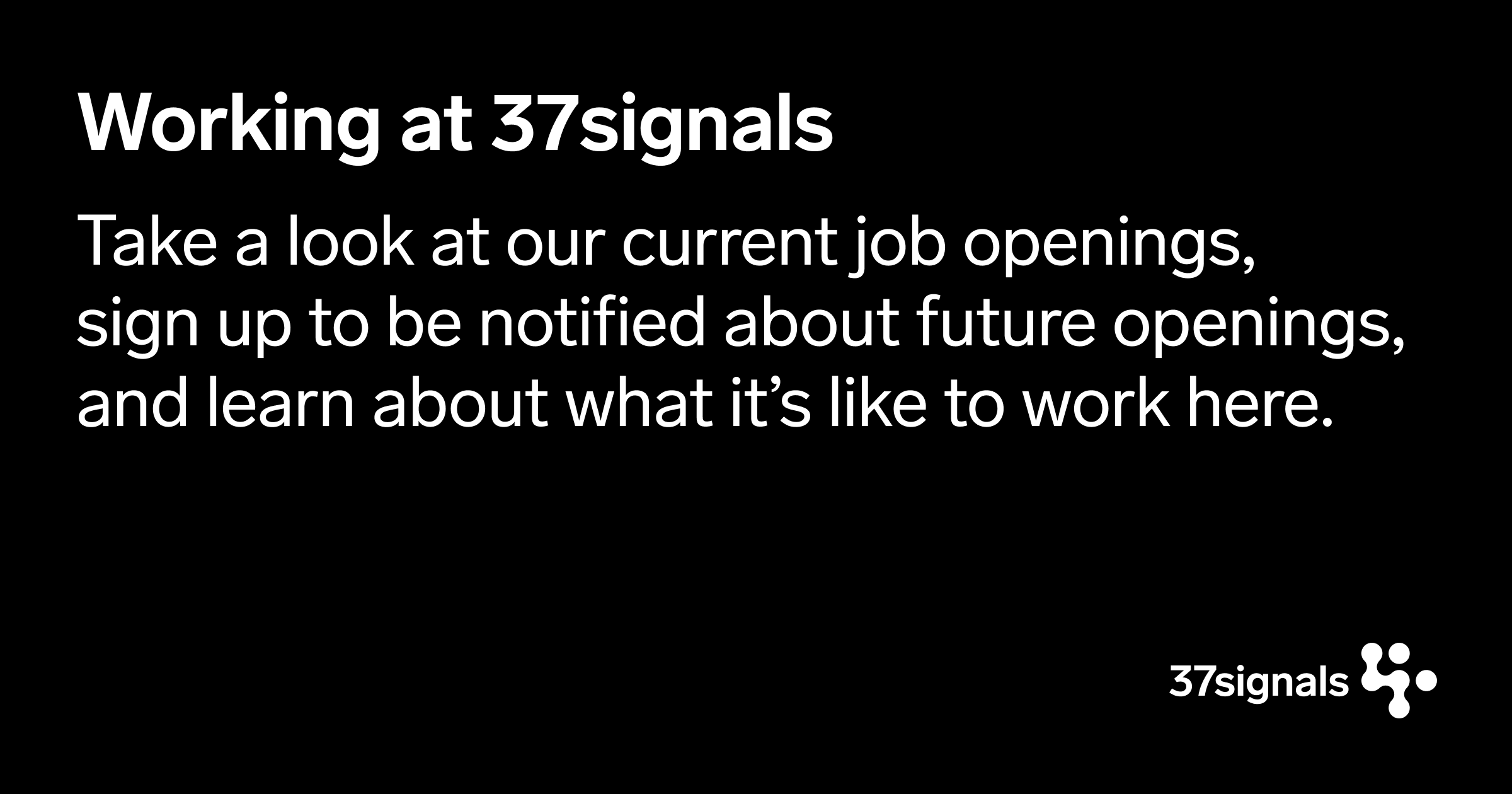 Rubyto_'s tweet card. Take a look at our current job openings, sign up to be notified about future openings, and learn about what it’s like to work here.