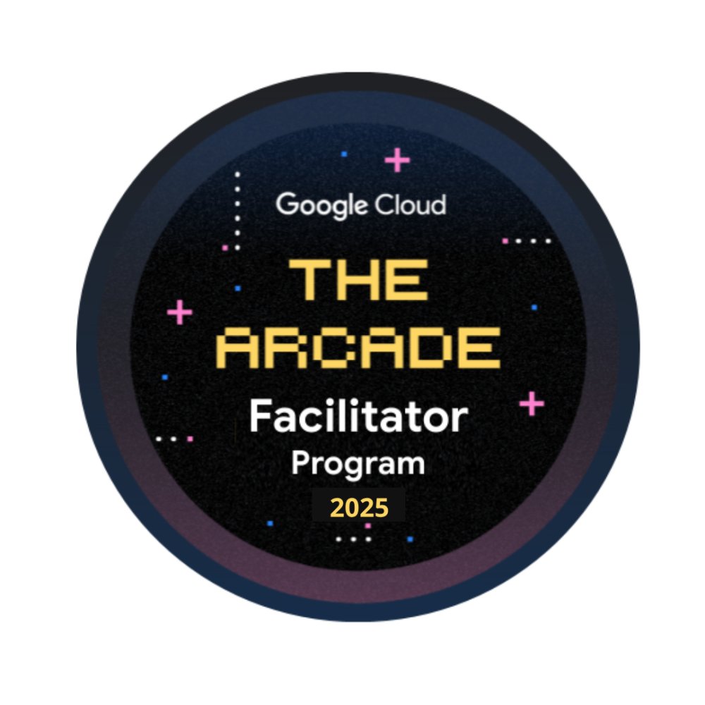 rahmani__asad's tweet card. Now that you have found your seat as a Google Cloud Arcade Facilitator, it's time to claim your badge!